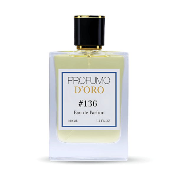 Profumo D’oro #136 – eleganter Flakon, Hauptansicht des grünen und würzigen Eau de Parfum
